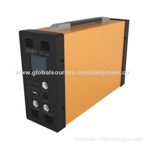 UPS with Double USB 5V, 12V DC/10A Voltage Output, 220 or 100V AC Pure-sine Wave Output